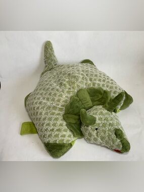 Pillow Pets Triceratops Green Dinosaur, 18" Stuffed Animal Plush Toy